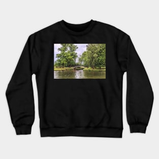 A Footbridge Near Oxford Crewneck Sweatshirt